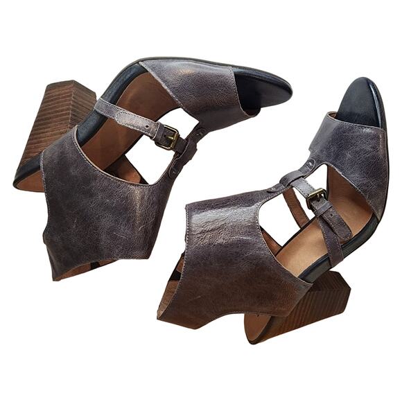 Miz Mooz Womens Melanie Sandal Heels Blue Gray, size 11 Reg. $160 - Picture 5 of 12